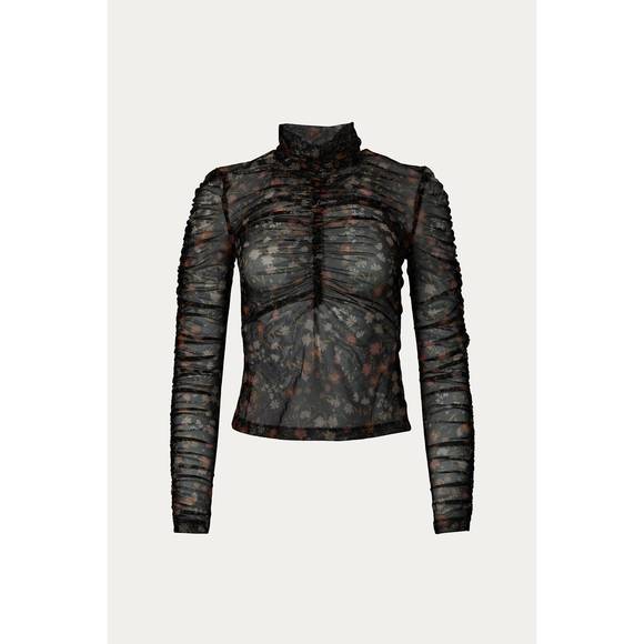 NEW BEC + BRIDGE midnight fauna long sleeve top in print - Picture 1 of 3